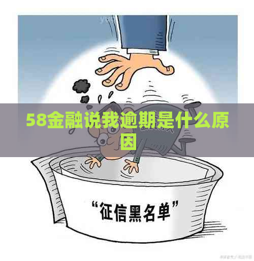 58金融说我逾期是什么原因