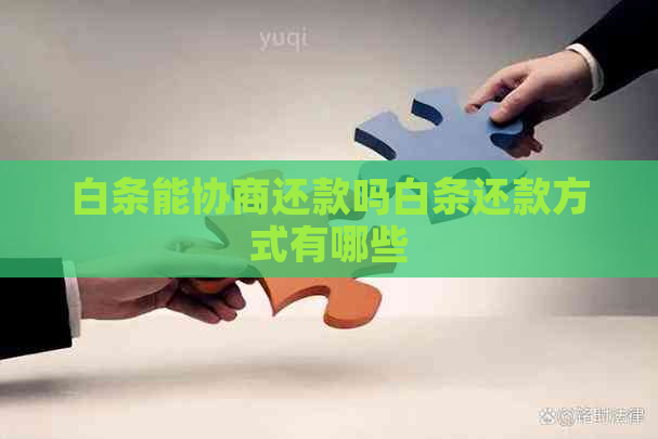 白条能协商还款吗白条还款方式有哪些