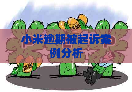 小米逾期被起诉案例分析