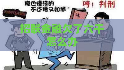 招联金融欠了六千怎么办