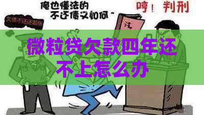 微粒贷欠款四年还不上怎么办