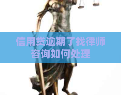 信用贷逾期了找律师咨询如何处理