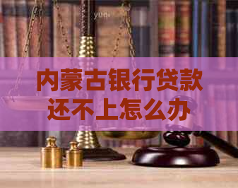 内蒙古银行贷款还不上怎么办