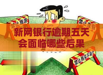 新网银行逾期五天会面临哪些后果