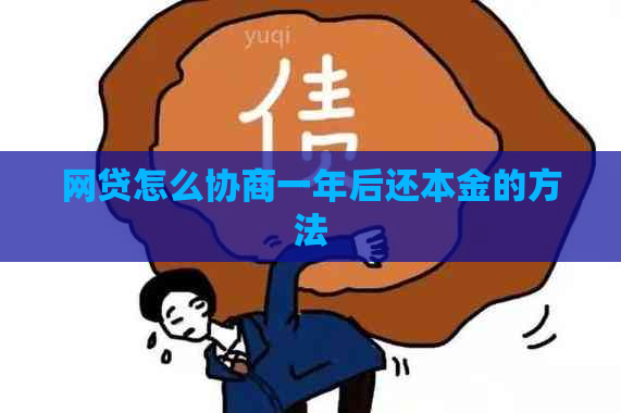 网贷怎么协商一年后还本金的方法