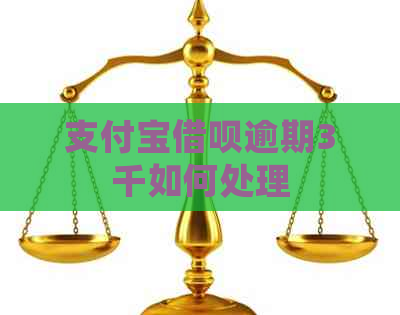 支付宝借呗逾期3千如何处理