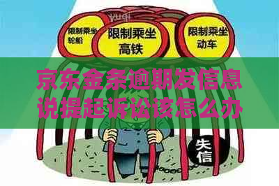 京东金条逾期发信息说提起诉讼该怎么办