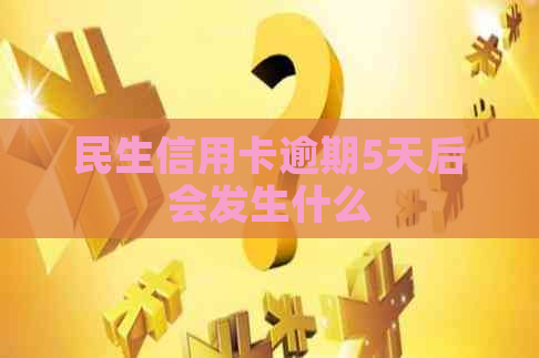 民生信用卡逾期5天后会发生什么