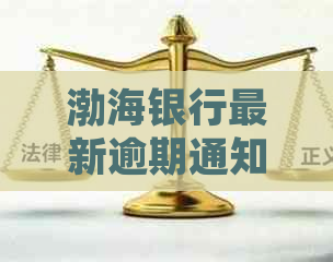 渤海银行最新逾期通知消息如何处理