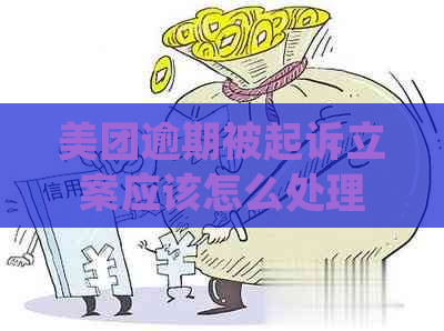 美团逾期被起诉立案应该怎么处理