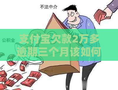 支付宝欠款2万多逾期三个月该如何处理