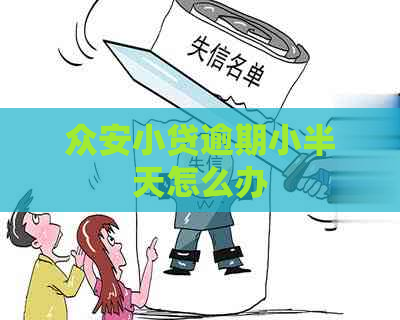 众安小贷逾期小半天怎么办