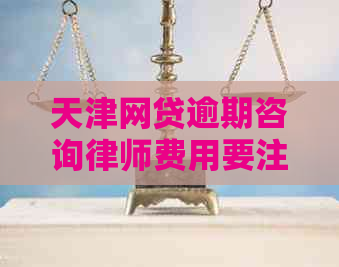 天津网贷逾期咨询律师费用要注意什么