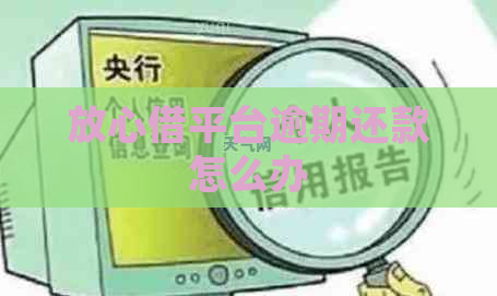 放心借平台逾期还款怎么办