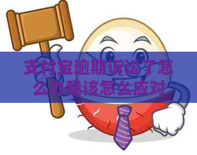 支付宝逾期诉讼了怎么办我该怎么应对