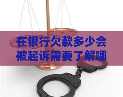 在银行欠款多少会被起诉需要了解哪些规定