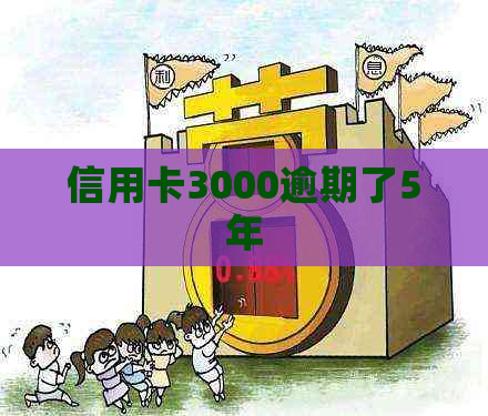 信用卡3000逾期了5年