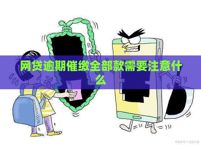 网贷逾期催缴全部款需要注意什么