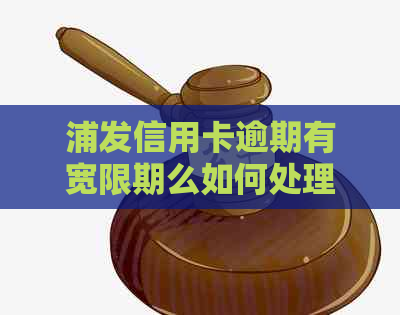 浦发信用卡逾期有宽限期么如何处理逾期问题