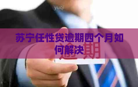 苏宁任性贷逾期四个月如何解决