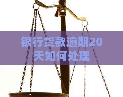 银行货款逾期20天如何处理