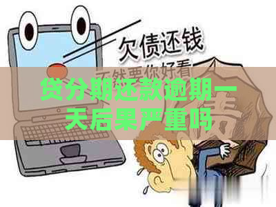 贷分期还款逾期一天后果严重吗