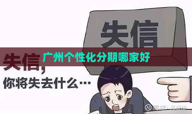 广州个性化分期哪家好