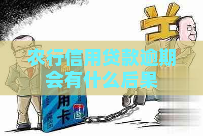 农行信用贷款逾期会有什么后果