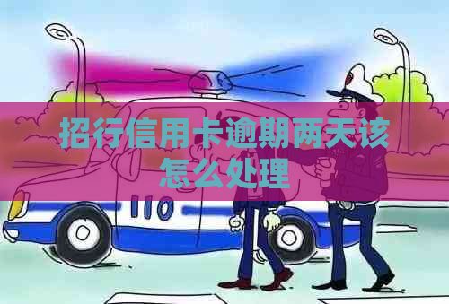 招行信用卡逾期两天该怎么处理