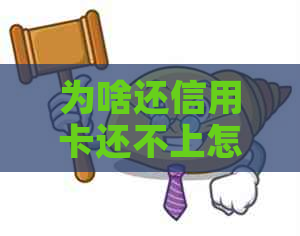 为啥还信用卡还不上怎么办