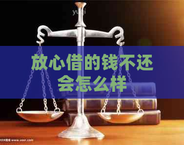 放心借的钱不还会怎么样