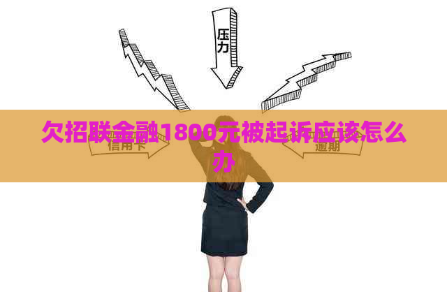 欠招联金融1800元被起诉应该怎么办