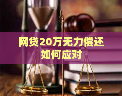 网贷20万无力偿还如何应对