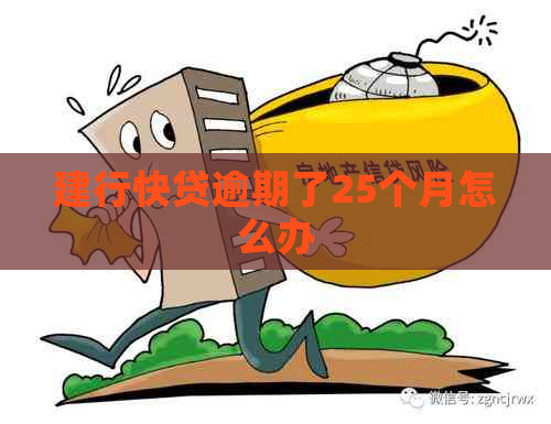 建行快贷逾期了25个月怎么办