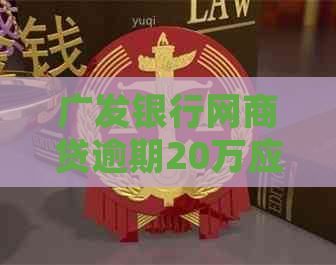 广发银行网商贷逾期20万应该怎么处理