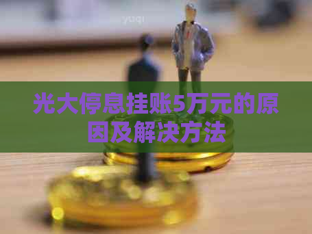 光大停息挂账5万元的原因及解决方法