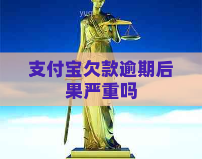 支付宝欠款逾期后果严重吗