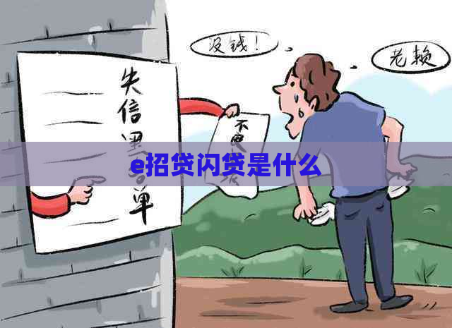 e招贷闪贷是什么