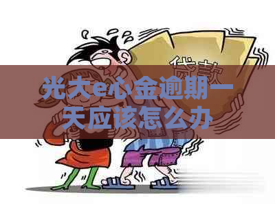 光大e心金逾期一天应该怎么办