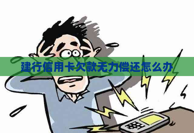 建行信用卡欠款无力偿还怎么办