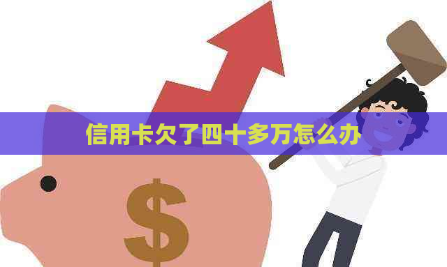 信用卡欠了四十多万怎么办