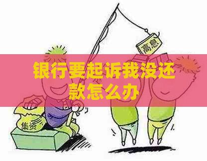 银行要起诉我没还款怎么办