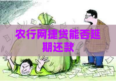 农行网捷贷能否延期还款