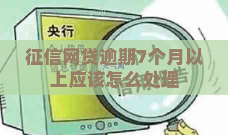 网贷逾期7个月以上应该怎么处理