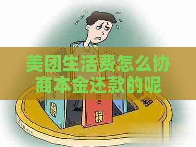 美团生活费怎么协商本金还款的呢