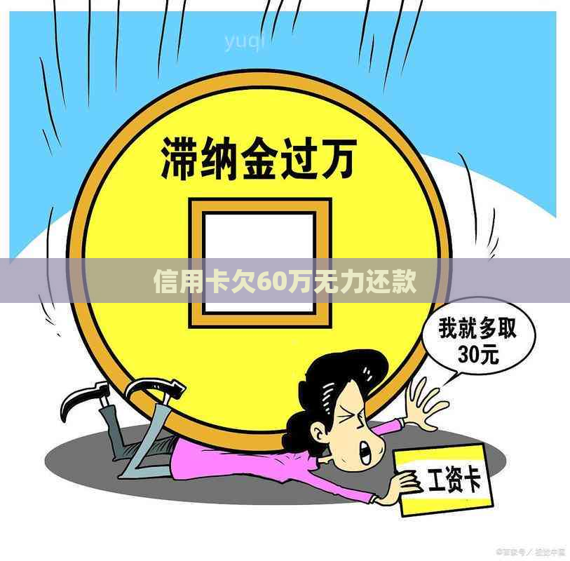 信用卡欠60万无力还款