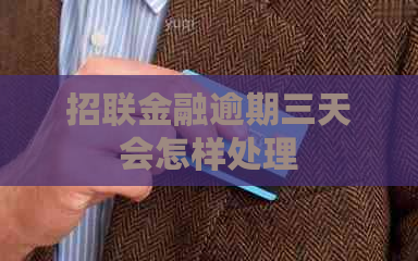 招联金融逾期三天会怎样处理