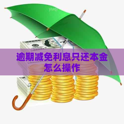 逾期减免利息只还本金怎么操作