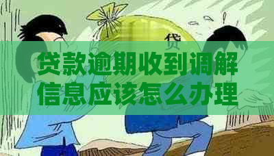 贷款逾期收到调解信息应该怎么办理