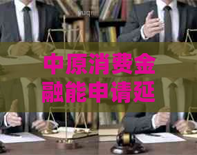 中原消费金融能申请延期还款吗需要什么条件